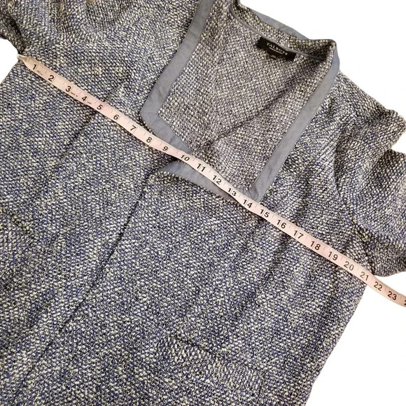 Talbots Open Cardigan Sweater Women's Size 1XP Blue Cotton Long Sleeves Pockets - Picture 7 of 11